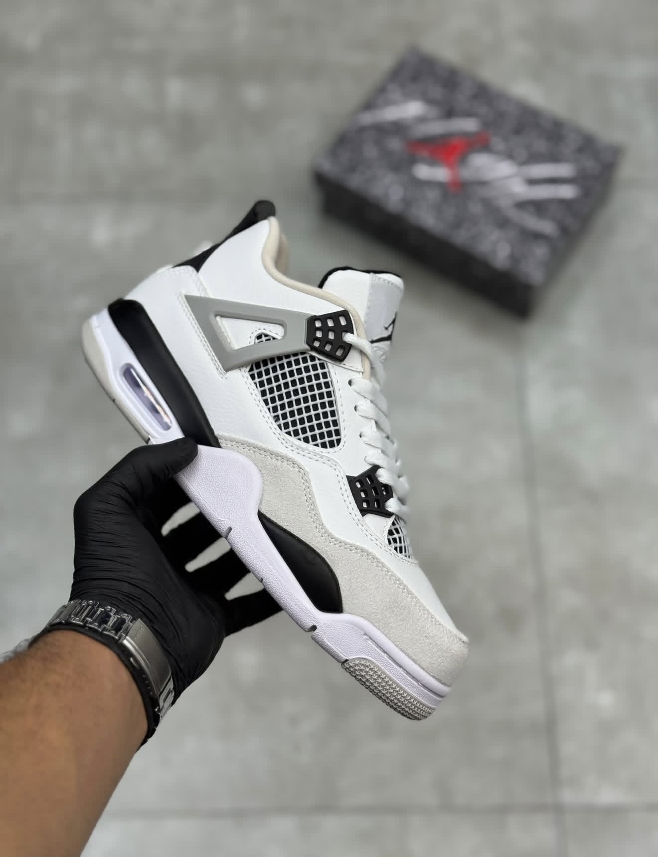 کتونی مردانه مدلNike air jordan 4 retro